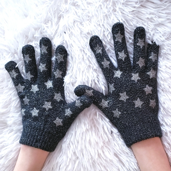 Joe Boxer Accessories - Joe Boxer Metallic Star Gloves OSFM